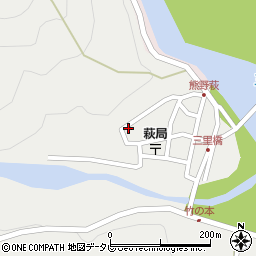 和歌山県田辺市本宮町伏拝979周辺の地図