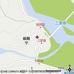 和歌山県田辺市本宮町伏拝1003周辺の地図