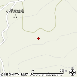 徳島県三好市東祖谷菅生17周辺の地図