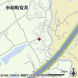 愛媛県西条市小松町安井89周辺の地図