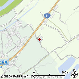 愛媛県西条市小松町安井399-2周辺の地図