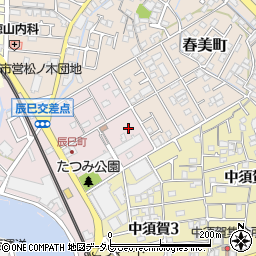 愛媛県松山市辰巳町周辺の地図