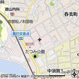 松山市辰巳集会所周辺の地図