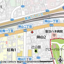 九州アート周辺の地図