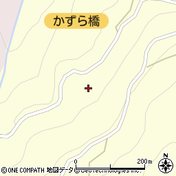 徳島県三好市西祖谷山村中尾235-2周辺の地図