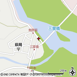和歌山県田辺市本宮町伏拝1008周辺の地図
