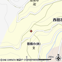 徳島県三好市西祖谷山村下吾橋144周辺の地図
