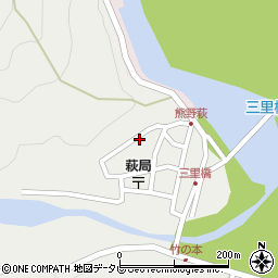 和歌山県田辺市本宮町伏拝992周辺の地図