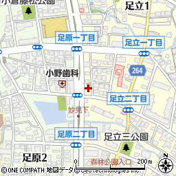 セブンイレブン小倉足立店周辺の地図