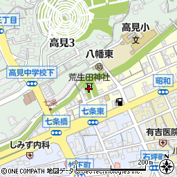荒生田神社周辺の地図