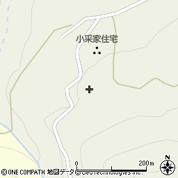 徳島県三好市東祖谷菅生9周辺の地図