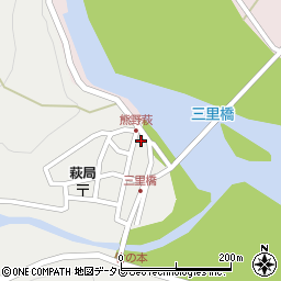 和歌山県田辺市本宮町伏拝1011周辺の地図