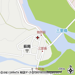 和歌山県田辺市本宮町伏拝1015周辺の地図