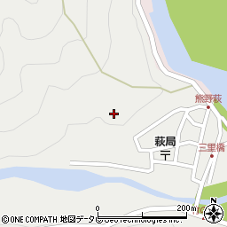 和歌山県田辺市本宮町伏拝1050周辺の地図