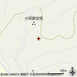 徳島県三好市東祖谷菅生8-1周辺の地図