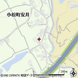愛媛県西条市小松町安井97周辺の地図