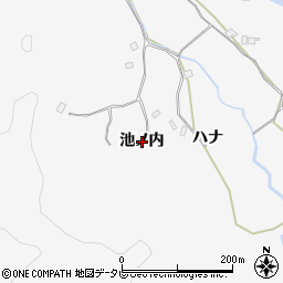 徳島県阿南市桑野町（池ノ内）周辺の地図