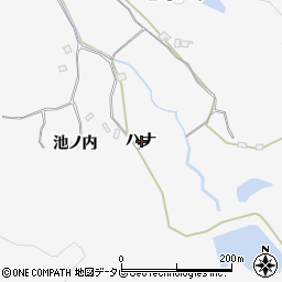 徳島県阿南市桑野町（ハナ）周辺の地図