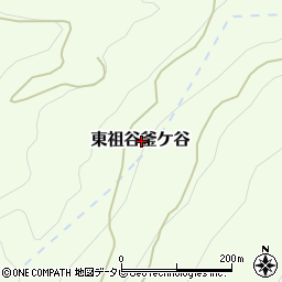 徳島県三好市東祖谷釜ケ谷周辺の地図