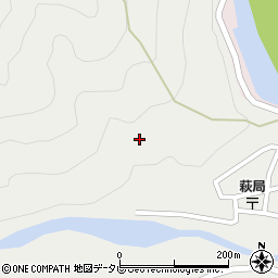 和歌山県田辺市本宮町伏拝1044周辺の地図