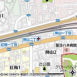 陣山タクシー周辺の地図