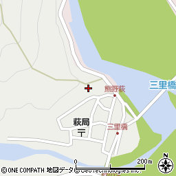 和歌山県田辺市本宮町伏拝1028周辺の地図