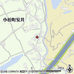 愛媛県西条市小松町安井116周辺の地図