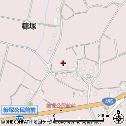 福岡県遠賀郡岡垣町糠塚841周辺の地図