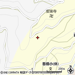 徳島県三好市西祖谷山村下吾橋120周辺の地図