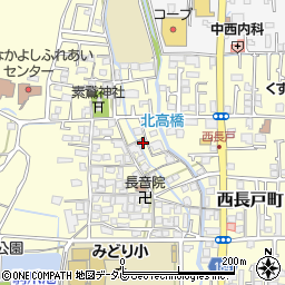 愛媛県松山市西長戸町876-1周辺の地図