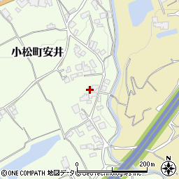 愛媛県西条市小松町安井117周辺の地図