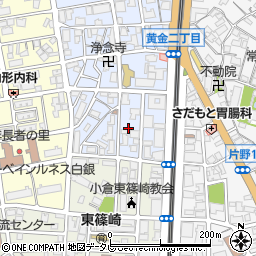 タイムズ黄金２丁目駐車場周辺の地図