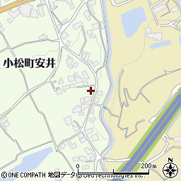 愛媛県西条市小松町安井甲-128周辺の地図