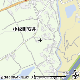 愛媛県西条市小松町安井135周辺の地図