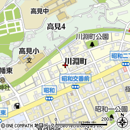 福岡県北九州市八幡東区川淵町周辺の地図