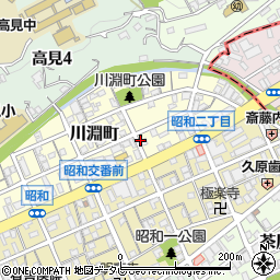 矢野米店周辺の地図