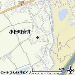愛媛県西条市小松町安井148周辺の地図