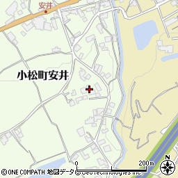 愛媛県西条市小松町安井159周辺の地図