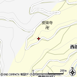 徳島県三好市西祖谷山村下吾橋265-2周辺の地図