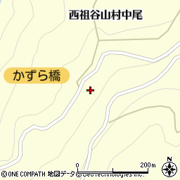徳島県三好市西祖谷山村中尾202周辺の地図