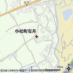 愛媛県西条市小松町安井甲-145周辺の地図