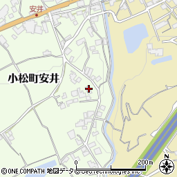 愛媛県西条市小松町安井163周辺の地図
