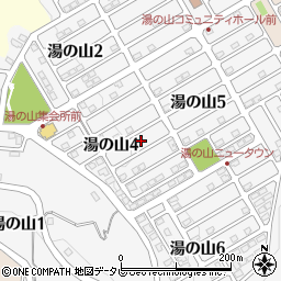 愛媛県松山市湯の山周辺の地図