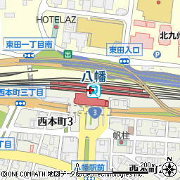 福岡県北九州市八幡東区周辺の地図