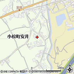 愛媛県西条市小松町安井155-1周辺の地図