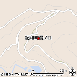 三重県熊野市紀和町湯ノ口周辺の地図