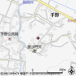 福岡県遠賀郡岡垣町手野周辺の地図