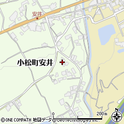 愛媛県西条市小松町安井155周辺の地図