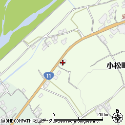 愛媛県西条市小松町安井419周辺の地図