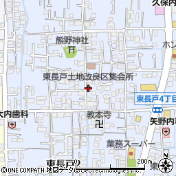 東長戸土地改良区集会所周辺の地図